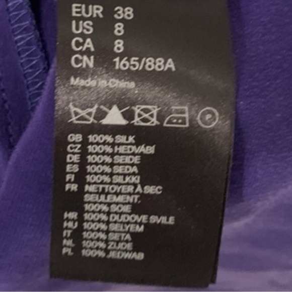 Lanvin for H&M | Blue Silk Cocktail Dress Midnight blue - Picture 7 of 7